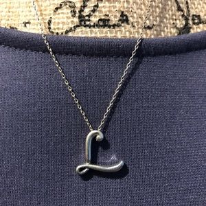 SOLD Letter “L” pendent